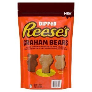 Reese's Dipped Graham Bears, Chocolate and Peanut Butter, 24 oz